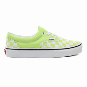 Damske Tenisky Vans Checkerboard Era Zelene/Biele VA74FQGHE